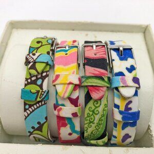 Vera Bradley Wrist Watch Bands Set of 4 Bands